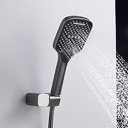 Душевая система Shevanik S4035T цвет Оружейная сталь-16