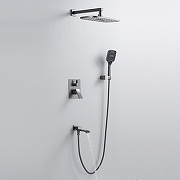 Душевая система Shevanik S4035T цвет Оружейная сталь-19