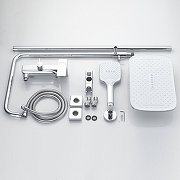 Душевая система Shevanik S4036 цвет Хром-1