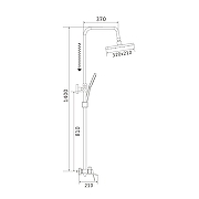 Душевая система Shevanik S4036 цвет Хром-24