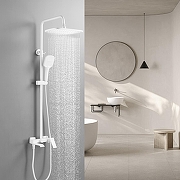 Душевая система Shevanik S4036C цвет Белый матовый-19