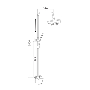 Душевая система Shevanik S4036C цвет Белый матовый-24