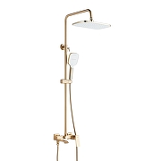 Душевая система Shevanik S4036G цвет Золотой сатин