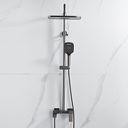 Душевая система Shevanik S4036T цвет Оружейная сталь-13