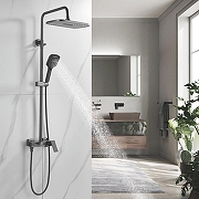 Душевая система Shevanik S4036T цвет Оружейная сталь-14