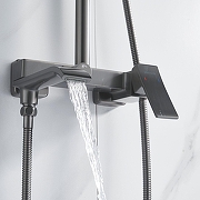 Душевая система Shevanik S4036T цвет Оружейная сталь-17