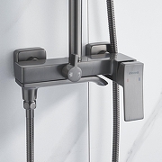 Душевая система Shevanik S4036T цвет Оружейная сталь-19