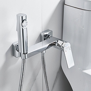 Гигиенический душ со смесителем Shevanik S4105-1 цвет Хром-11