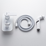 Гигиенический душ со смесителем Shevanik S4105C цвет Белый матовый-1