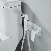 Гигиенический душ со смесителем Shevanik S4105C цвет Белый матовый-9