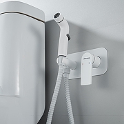 Гигиенический душ со смесителем Shevanik S4105C цвет Белый матовый-10