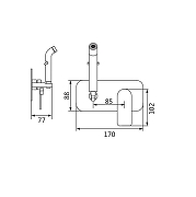 Гигиенический душ со смесителем Shevanik S4105C цвет Белый матовый-14