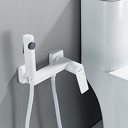 Гигиенический душ со смесителем Shevanik S4105C-1 цвет Белый матовый-16