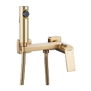 Гигиенический душ со смесителем Shevanik S4105G-1 цвет Золотой сатин