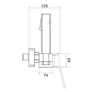 Гигиенический душ со смесителем Shevanik S4105G-1 цвет Золотой сатин-20