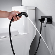 Гигиенический душ со смесителем Shevanik S4105H цвет Черный матовый-12