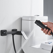 Гигиенический душ со смесителем Shevanik S4105H-1 цвет Черный матовый-8