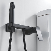 Гигиенический душ со смесителем Shevanik S4105H-1 цвет Черный матовый-10