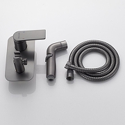 Гигиенический душ со смесителем Shevanik S4105T цвет Оружейная сталь-1