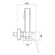 Гигиенический душ со смесителем Shevanik S4105T-1 цвет Оружейная сталь-14