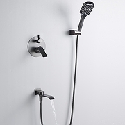 Душевая система Shevanik S4135T цвет Оружейная сталь-11