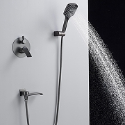 Душевая система Shevanik S4135T цвет Оружейная сталь-14