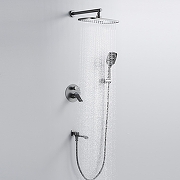 Душевая система Shevanik S4135T цвет Оружейная сталь-22