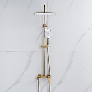 Душевая система Shevanik S4136G цвет Золотой сатин-8