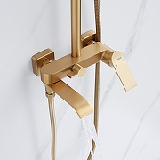 Душевая система Shevanik S4136G цвет Золотой сатин-9