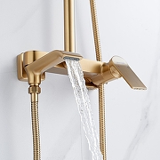 Душевая система Shevanik S4136G цвет Золотой сатин-10