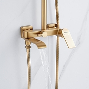 Душевая система Shevanik S4136G цвет Золотой сатин-11