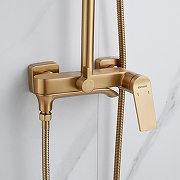 Душевая система Shevanik S4136G цвет Золотой сатин-12