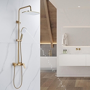 Душевая система Shevanik S4136G цвет Золотой сатин-18