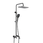 Душевая система Shevanik S4136T цвет Оружейная сталь