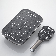 Душевая система Shevanik S4136T цвет Оружейная сталь-3