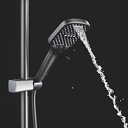 Душевая система Shevanik S4136T цвет Оружейная сталь-9