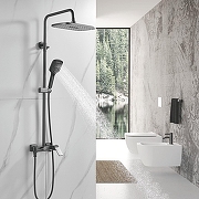 Душевая система Shevanik S4136T цвет Оружейная сталь-17