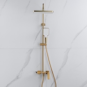 Душевая система Shevanik S4226G цвет Золотой сатин-19