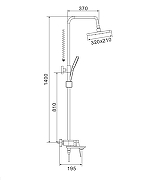 Душевая система Shevanik S4226G цвет Золотой сатин-24