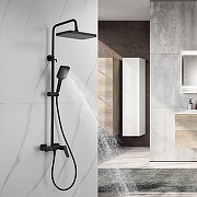 Душевая система Shevanik S4226H цвет Черный матовый-16