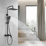 Душевая система Shevanik S4226H цвет Черный матовый-19