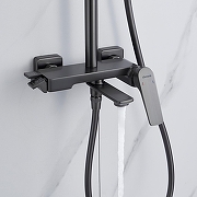 Душевая система Shevanik S4226T цвет Оружейная сталь-13