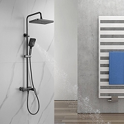 Душевая система Shevanik S4226T цвет Оружейная сталь-17