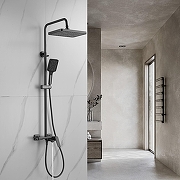 Душевая система Shevanik S4226T цвет Оружейная сталь-20