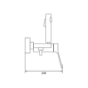 Гигиенический душ со смесителем Shevanik S43 S4305-1 цвет Хром-14