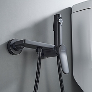 Гигиенический душ со смесителем Shevanik S43H S4305H-1 цвет Черный матовый-8