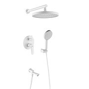 Душевая система Shevanik S43C S4335C цвет Белый матовый