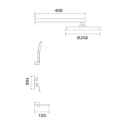 Душевая система Shevanik S43C S4335C цвет Белый матовый-24
