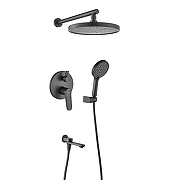 Душевая система Shevanik S43H S4335H цвет Черный матовый