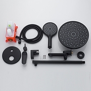 Душевая система Shevanik S43H S4335H цвет Черный матовый-1